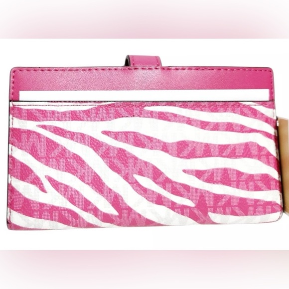 Michael Kors Fuchsia*PINK*Zebra Print Card Holder - Picture 3 of 3